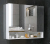New - kleankin 3-Door Bathroom Mirror Cabinet w/Adjustable Shelves , White . Model # 834-425 . Measures 35.5"&times;29.5"&times;6" . Some Assembly Required . Retail $200 . - 3
