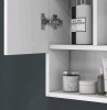 New - kleankin 3-Door Bathroom Mirror Cabinet w/Adjustable Shelves , White . Model # 834-425 . Measures 35.5"&times;29.5"&times;6" . Some Assembly Required . Retail $200 . - 4