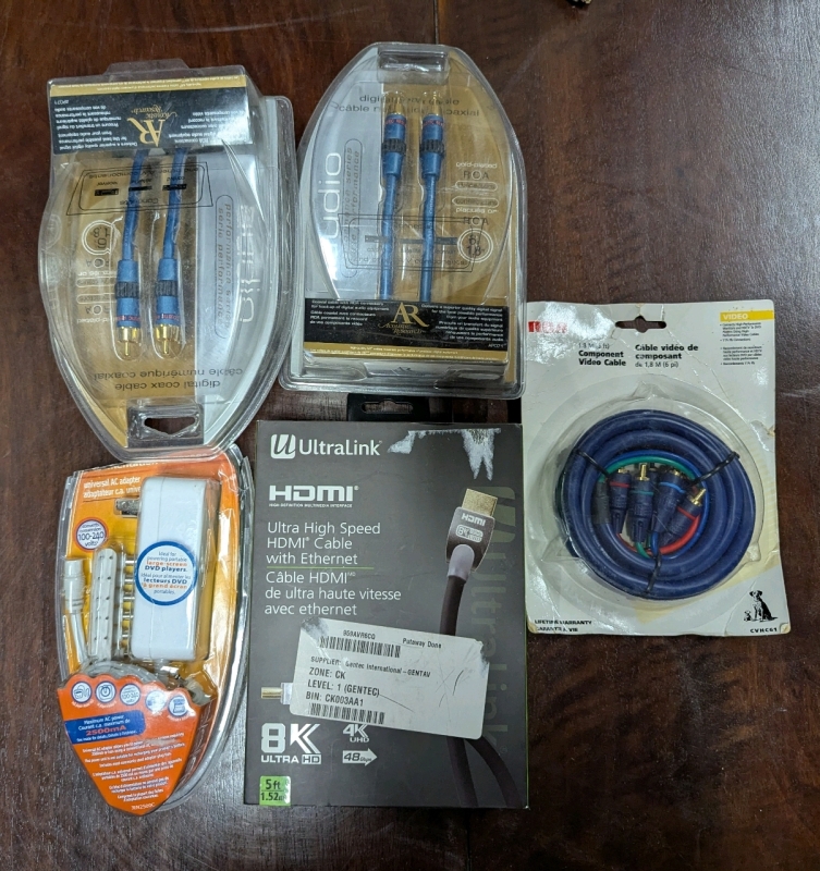 Assorted Video, Audio and Power Cabling.