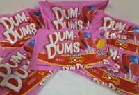 6 New Bags of Heart Pop DUMDUMS | 249g a Bag | 25 DumDums Each