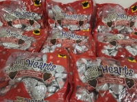 8 New Bags of PALMER Milk Chocolate Flavoured Hearts | 397g a Bag