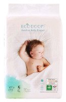 New Factory Sealed | EcoBoom Babmoo Baby Diapers Size 5(XL) pack of 62 | Pack Measures 19" x 13"