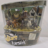 New | Original SnubbiesHorsies 5 Pack by Toy Quest | Includes 5 Mini Horses & 4 Accessories