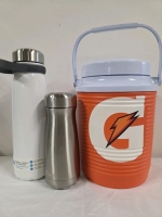 3 New | Variety To-Go/ Travel Bottles | Smallest Measures 8" x 3" , Largest Measures 11" x 7"