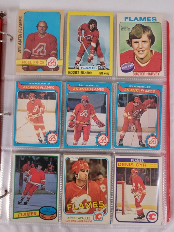1971 - 2020 Atlanta / Calgary Flames NHL Hockey Trading Card Singles , 205 Trading Cards