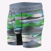 New Size 2XL Men's DEVON + LANG Journey Folded Crossover, Pouch With Fly Boxer Briefs (Kananaskis Pattern)