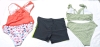 3 New Size LG Women's Bathing Suits : Two 2-Piece Sets + Boyshorts Bathing Bottoms - 2