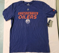New - Size Large Fanatics Edmonton Oilers NHL Hockey T-Shirt