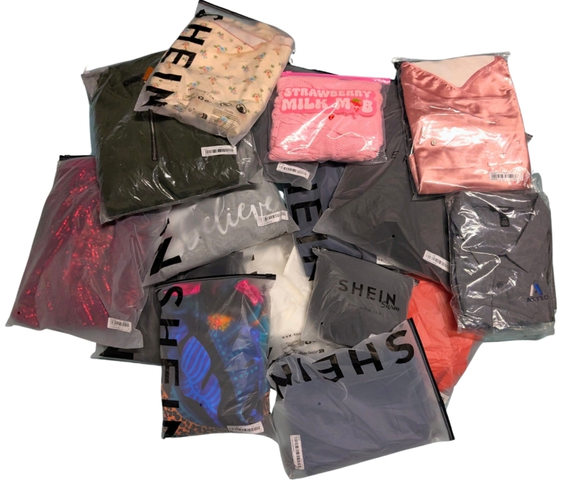 15 New Pieces Size LARGE Mixed Clothing : Assorted Styles, Colours, Makers + More