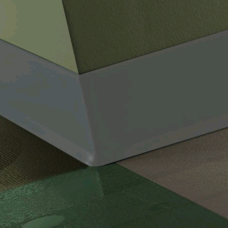 New In Box | Johnsonite Traditional Vinyl 1/8" (Type TV) - 4" #20 Charcoal - Wallbase 120' | * Retails $240.72 *