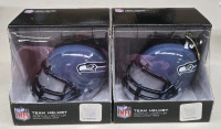 2 New In Box | NFL Seattle Sea Hawls Acrylic Light Up Mini Helmets