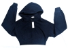 New Size SM Women's GARAGE Ultra Fleece Cropped Full Zip Hooded Sweater : Mariana Blue | Retails Over $60 - 2