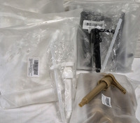 5 New Packs Dispenser Pump Replacement Heads - White, Gold & Black