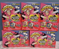 5 New Boxes of Warhead Candy 22 Packs per Box BB Sept 12 2026