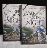 2 As New Novels The Serpent & The Wings of Night Softcovers by Carissa Broadbent