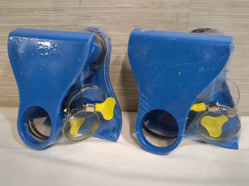 2 New Swimming Pool Pipe Holders