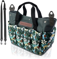 New MeiMeSu 10-Pocket Gardening Storage Tote Bag / Organizer with Iron Frame for Indoor and Outdoor Gardening | See Photos for Dimensions