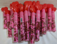 20 Valentines Candy Chocolate Tubes