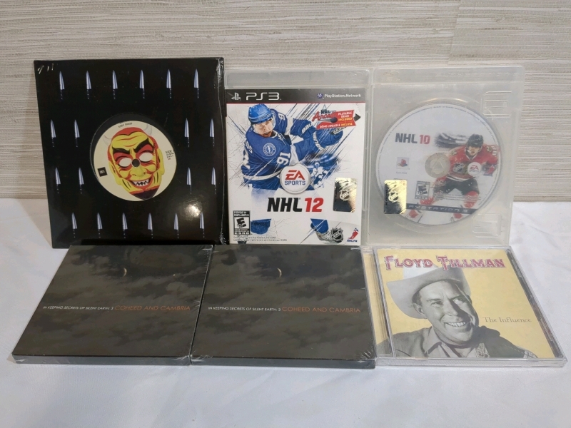CDs, Game, & Record Bundle