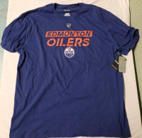 New - Size 2XL Fanatics Edmonton Oilers NHL Hockey T-Shirt