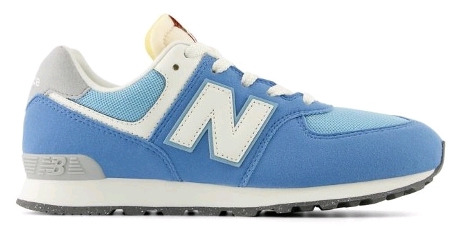 New Kids Size 6 NEW BALANCE 574 GS Running Shoes : Blue White | Retails Over $70