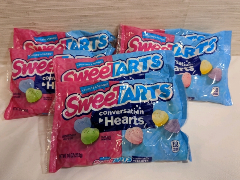 6 New Bags SweetTarts Conversation Hearts Candy