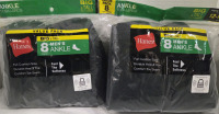 2 New Packs of 8 | Size 12-14 Men's HANES Ankle Socks w/ Full Cushion Sole
