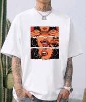 New Medium Men's Manfinity Dauomo Men's White Round Neck Printed T-shirt