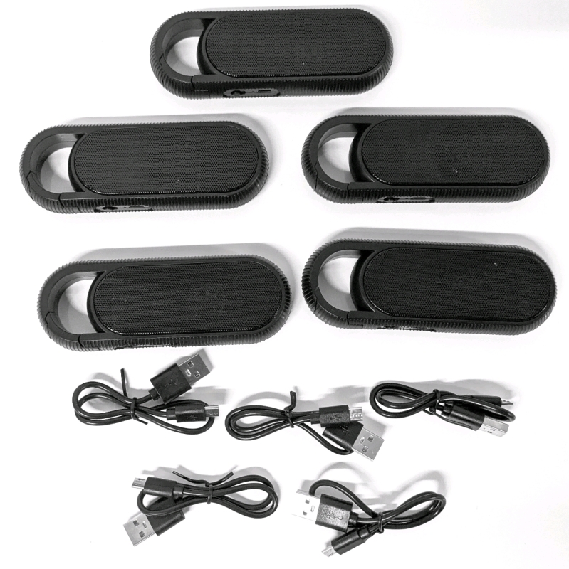 5 New SOUL SPEAKER Wireless Bluetooth Speakers with Built-In Hook & Micro USB Charging | Over $60 Retail Value!