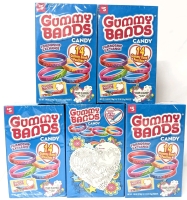 5 New Boxes GUMMY BANDS Candy : Friendship Exchange - 14&times; 25g Packets Per Box | BB July 01 2026