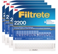 4 New 3 M Filtrate 2200 20x20x1 Air Filters. Retails for $138