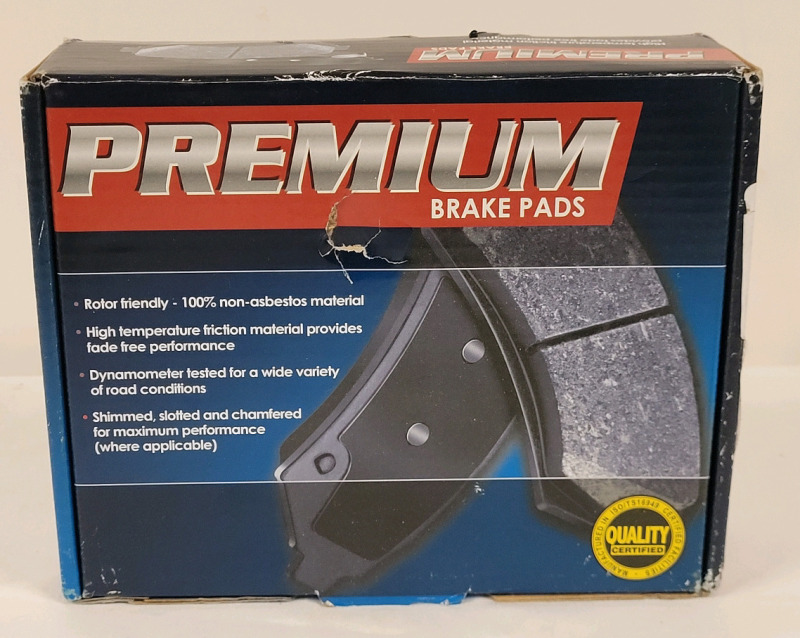 New - DuraGo Premium Rear Semi-Metallic Brake Pads w/Hardware , Model # BP340MS .