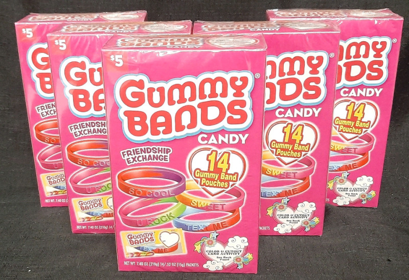 5 New Gummy Bands (210g Each, Best Before July 1st 2026)