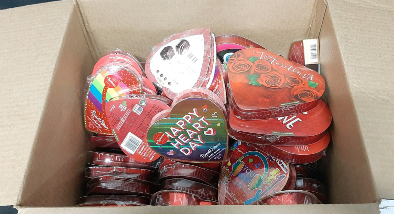 Box of Elmer, Russel Stover Chocolate Boxes (At Least 50 Boxes, 91g, 88g, 45g, Best Before Dates Ranging From June 2025 to May 2026)
