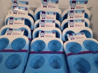 12 New | 7" x 10" Silicone Cupcake Baking Pans | Each Holds 6 Cupcakes
