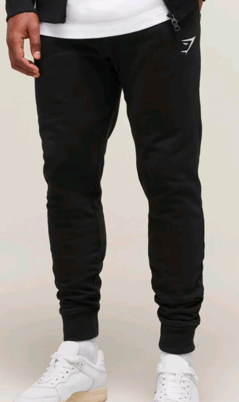 New | Size XL Men's GYMSHARK Slim Fit Crest Joggers