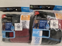 2 New Packs of 2 | Size Medium Men's Tagless Boxer Briefs