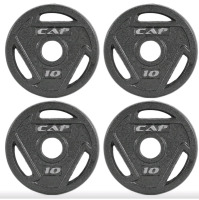 4 New | 10Lbs CAP Barbell 2-Inch Olympic Grip Weight Plate | Retails $100+