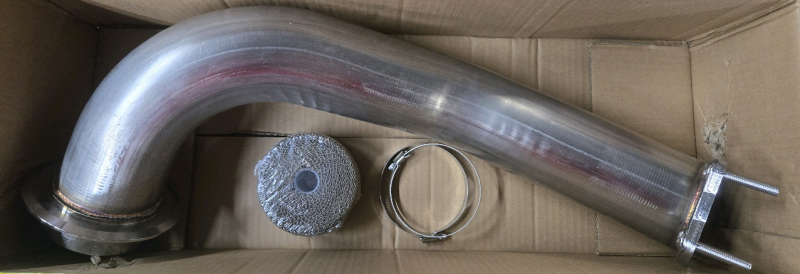 New In Box | Stainless Steel Truck Pipe / Oil Filler Neck W/ Clamps & Appears To Be Heat Shield Measures 26" Long * Similar Prodcuts Retail $50+ *