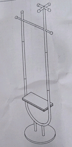 New In Box | Amzdeal Appears To Be Metal Clothing Rack W/ Small Shelf For Shoes