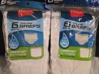 2 New Packs of 6 | Size S Boys HANES Tagless Briefs