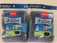 2 New Packs of 3 | Size S Boys HANES Tagless Boxer Briefs