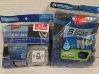 2 New Packs of | Size S Boys HANES Boxer Briefs | 1 Pack of 2 & 1 Pack of 3