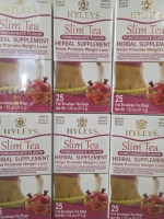 6 New 37.5g Boxes HYLEYS Pomegranate Flavour Slim Tea Herbal Supplement | 25 Bags Per Box | Retails $78