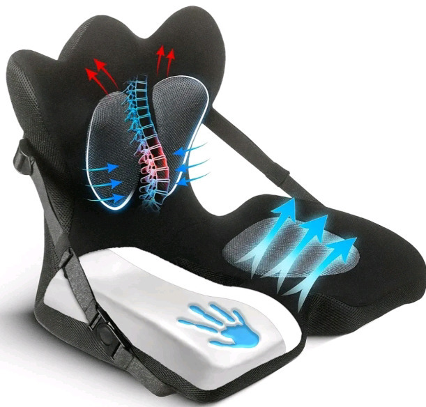 New | LIFTED LUMBAR Lumbar Support Pillow | Adjustable, Doctor-Developed Back Seat Cushion for Chairs, Couches, and Cars | Ergonomic Pressure Relief & Enhanced Blood Flow | Retails $153