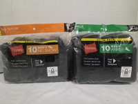 2 New Packs of 10 | Size 6-12 Mens HANES Ankle/No-Show Socks