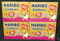 4 New Boxes of Haribo Goldbears Gummi Candies (287.5g Each, Best Before November 2025)