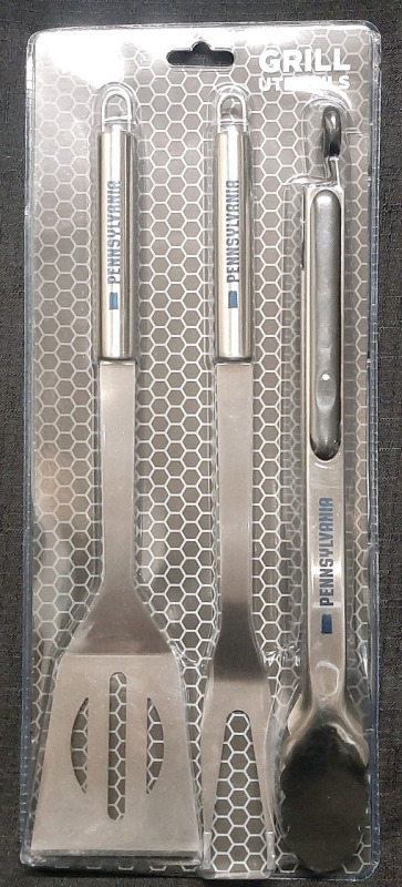 New IPG Team Sports Grill Utensils, Spatula, Tongs & Grill Fork