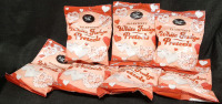 7 New Bags of Palmer Candy Valentine's White Fudge Pretzels (77g each, Best Before August 2025)