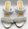 ALEXANDRE BIRMAN Alessia 85mm Knitted Leather Slide Sandals (Size 38) - 2